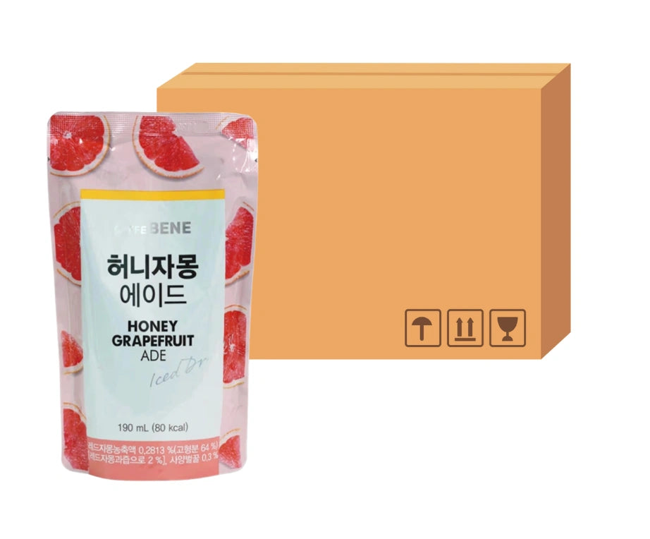 Caffe Bene Honey Grapefruit ade drink 190ml case of 10