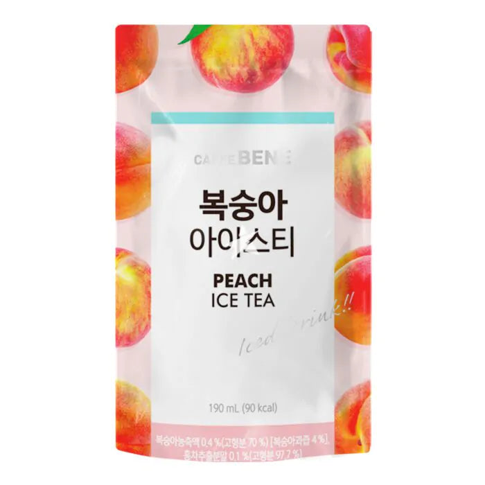 Caffe Bene Peach iced tea drink 190ml