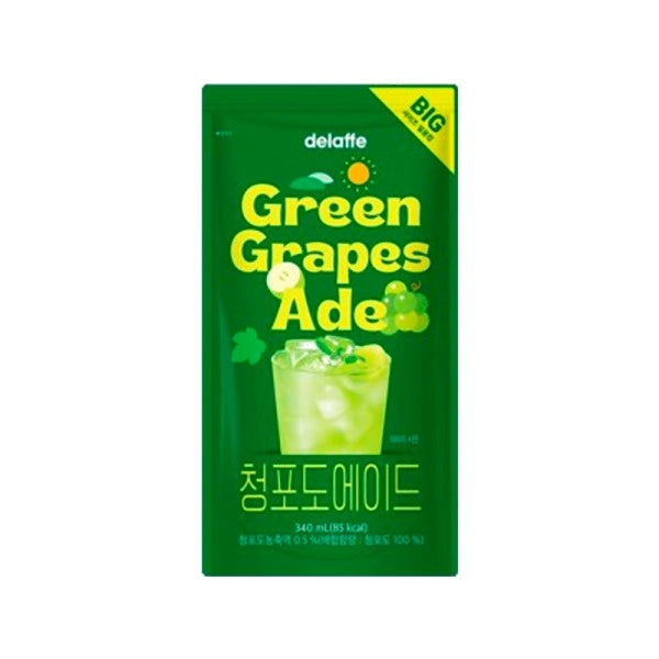 Delaffe Green Grape ade drink 340ml