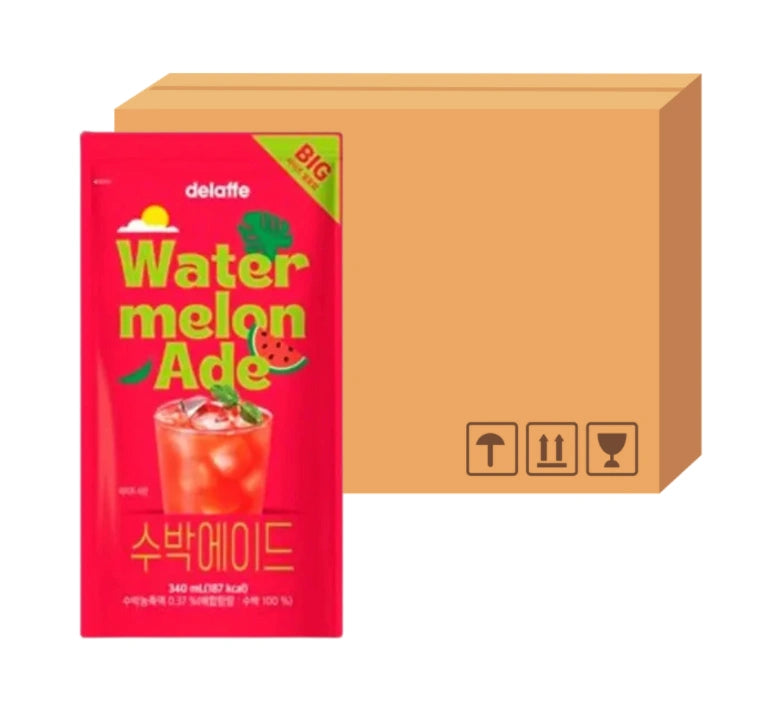Delaffe Watermelon ade drink 340ml case of 8