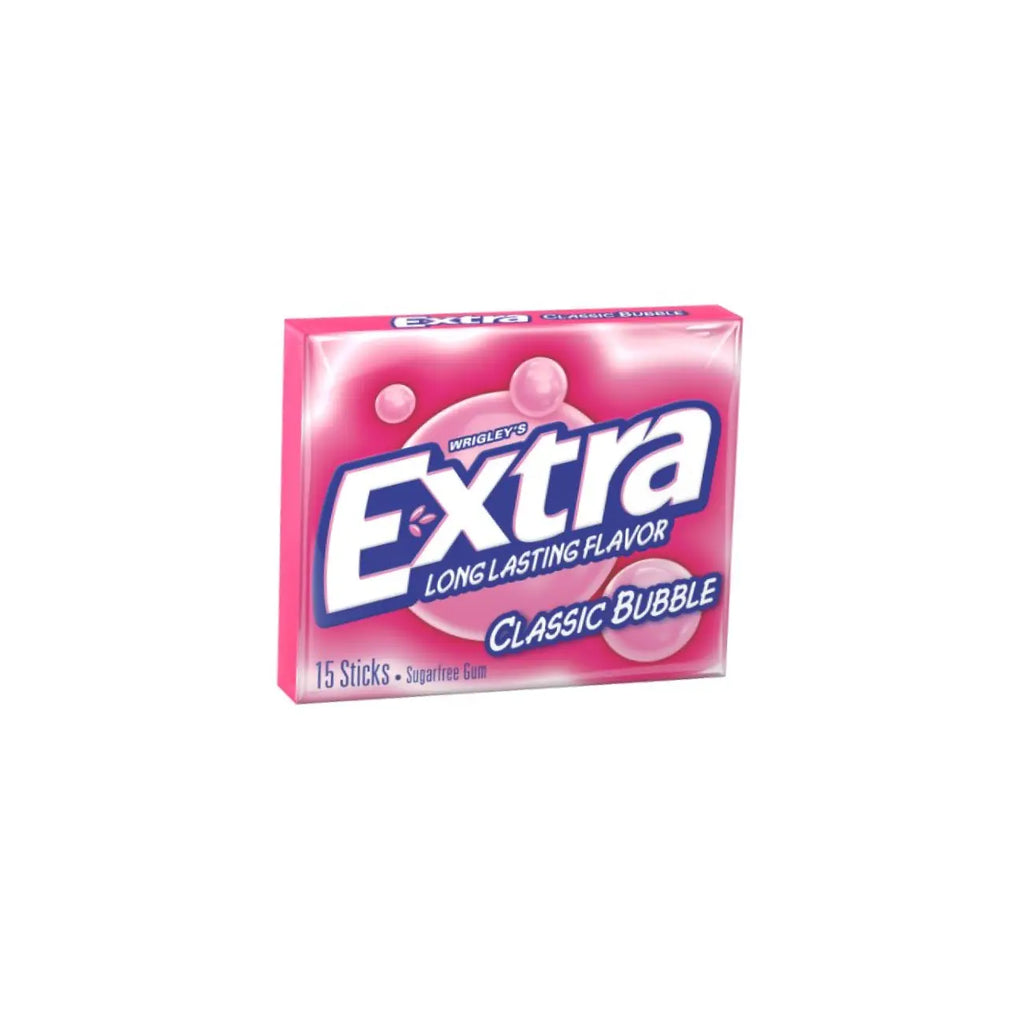 Extra Classic Bubble Sugar-Free Gum 15 Sticks