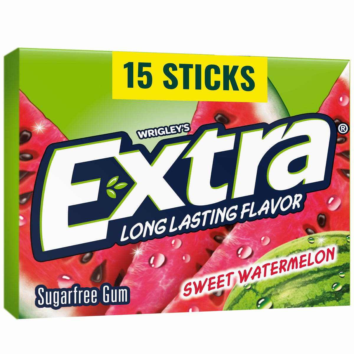 Extra Sweet Watermelon Sugar-Free Gum 15 Sticks