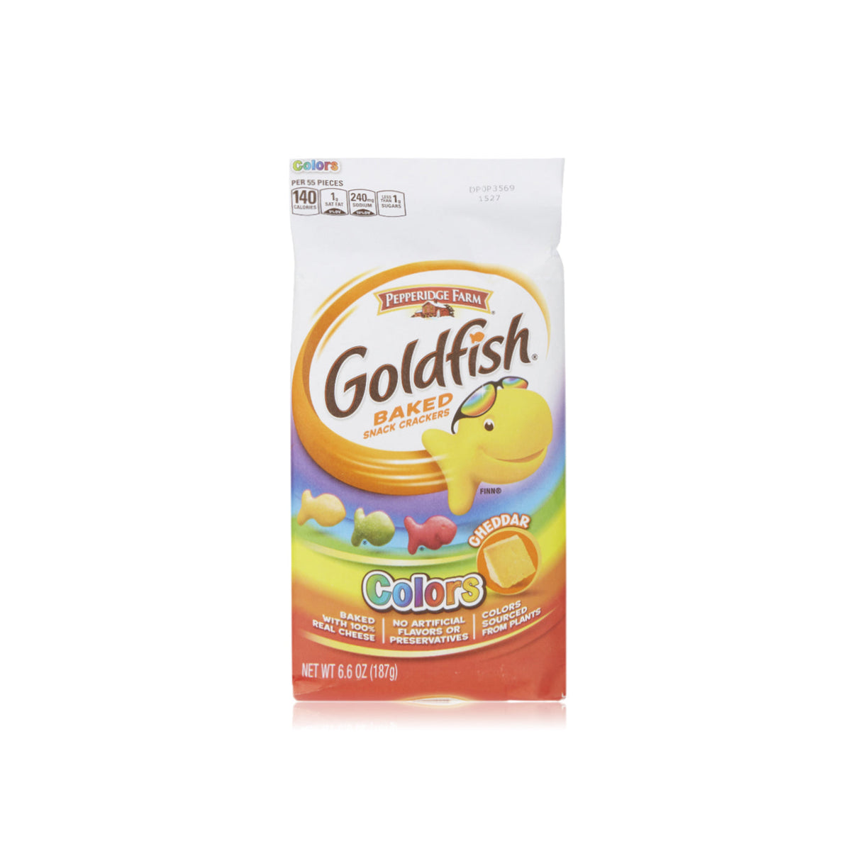 Goldfish Colors Cheddar crackers 187g pack