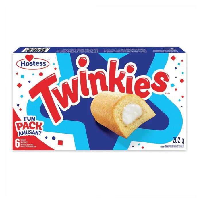 Hostess Twinkies 202g box of six golden sponge cakes