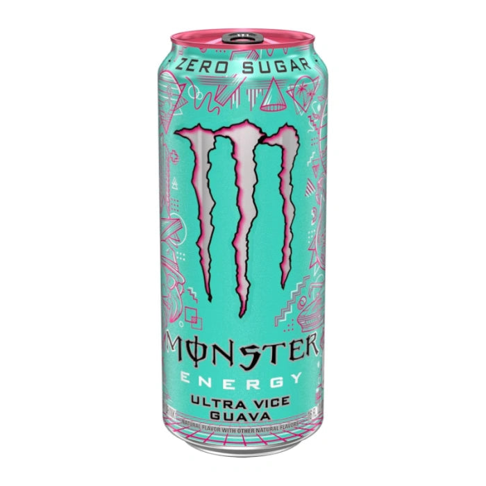 Monster Energy Ultra Vice Guava zero sugar energy drink 473ml