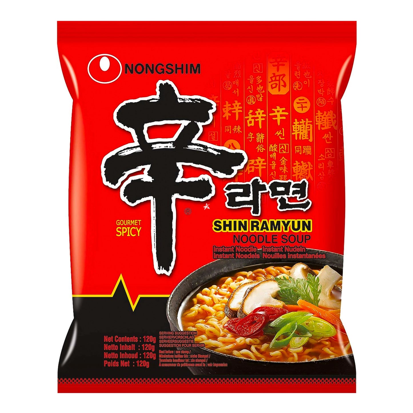 Nongshim Shin Ramyun spicy instant noodles 120g