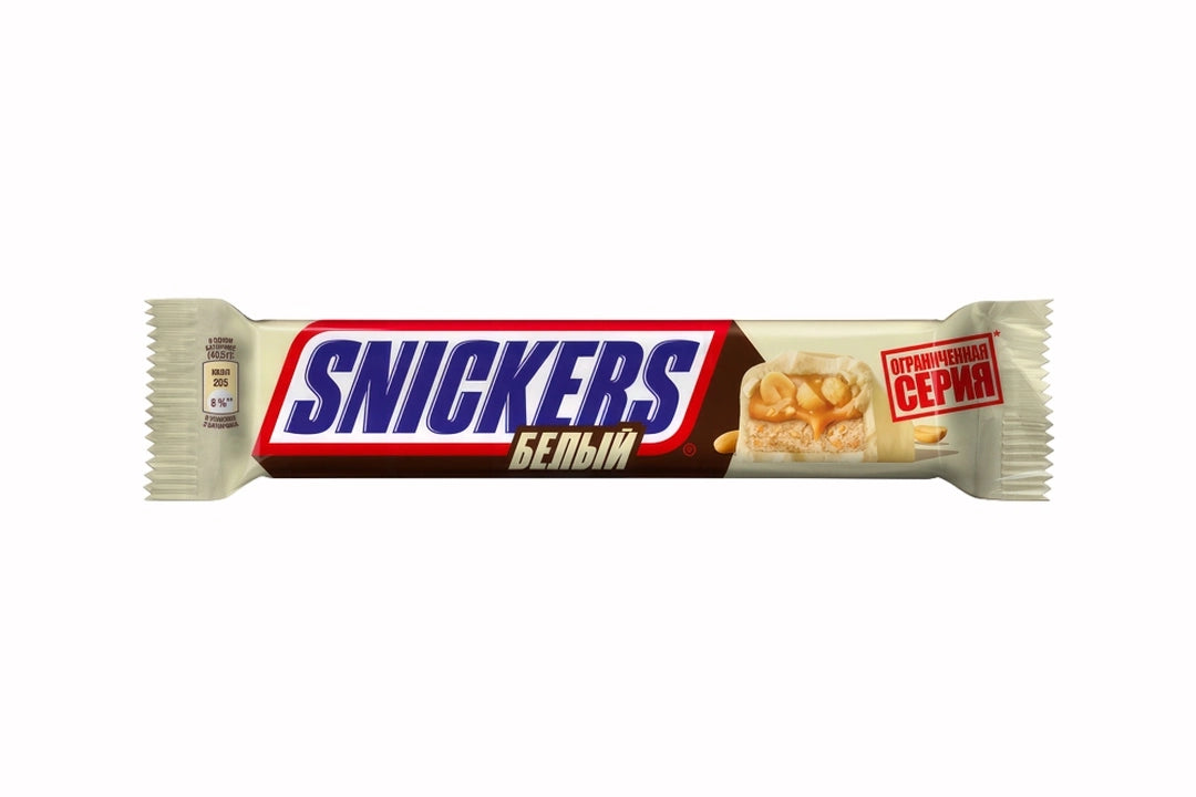 Snickers White Chocolate Limited Edition 81g front-of-pack