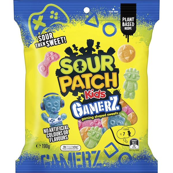 Sour Patch Kids Gamerz gaming-shaped lollies 190g bag