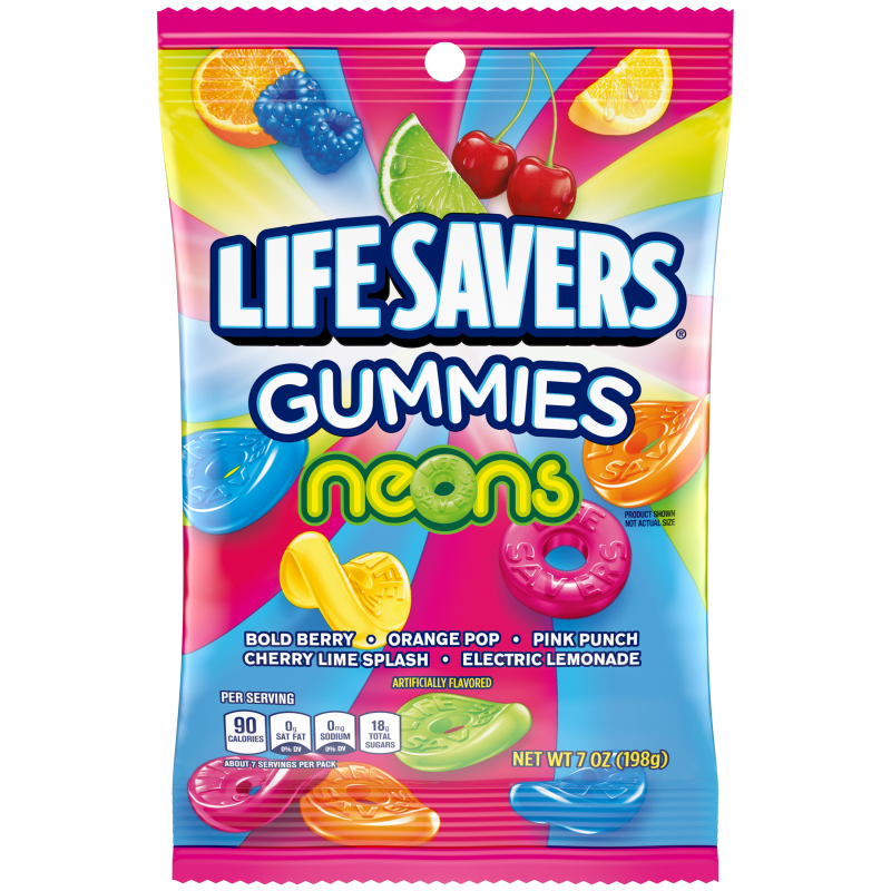 Life Savers Gummies Neons 198g front of pack