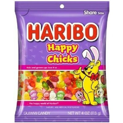 Haribo Happy Chicks Gummies 113g front of pack