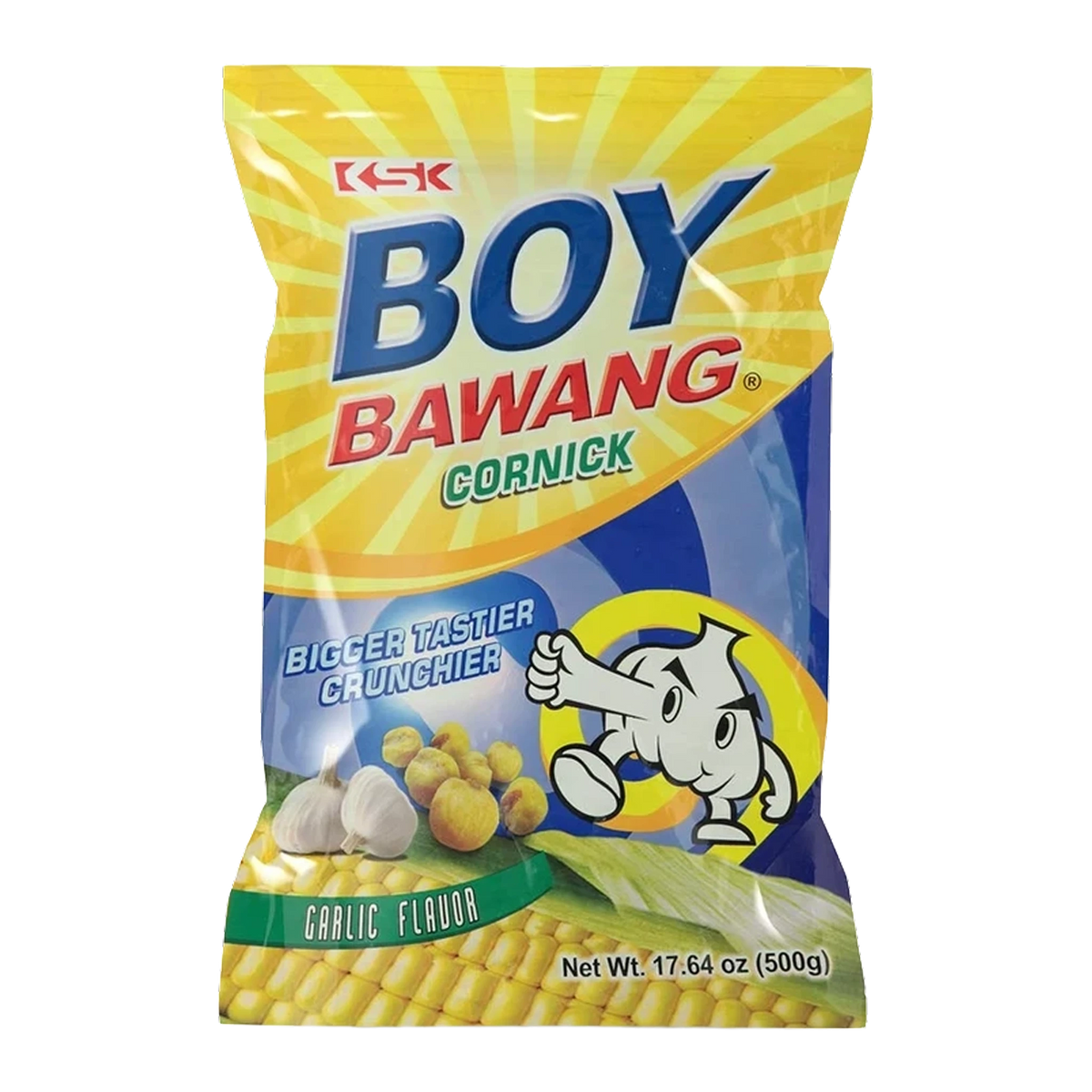 Boy Bawang Garlic Cornick 500g front of pack