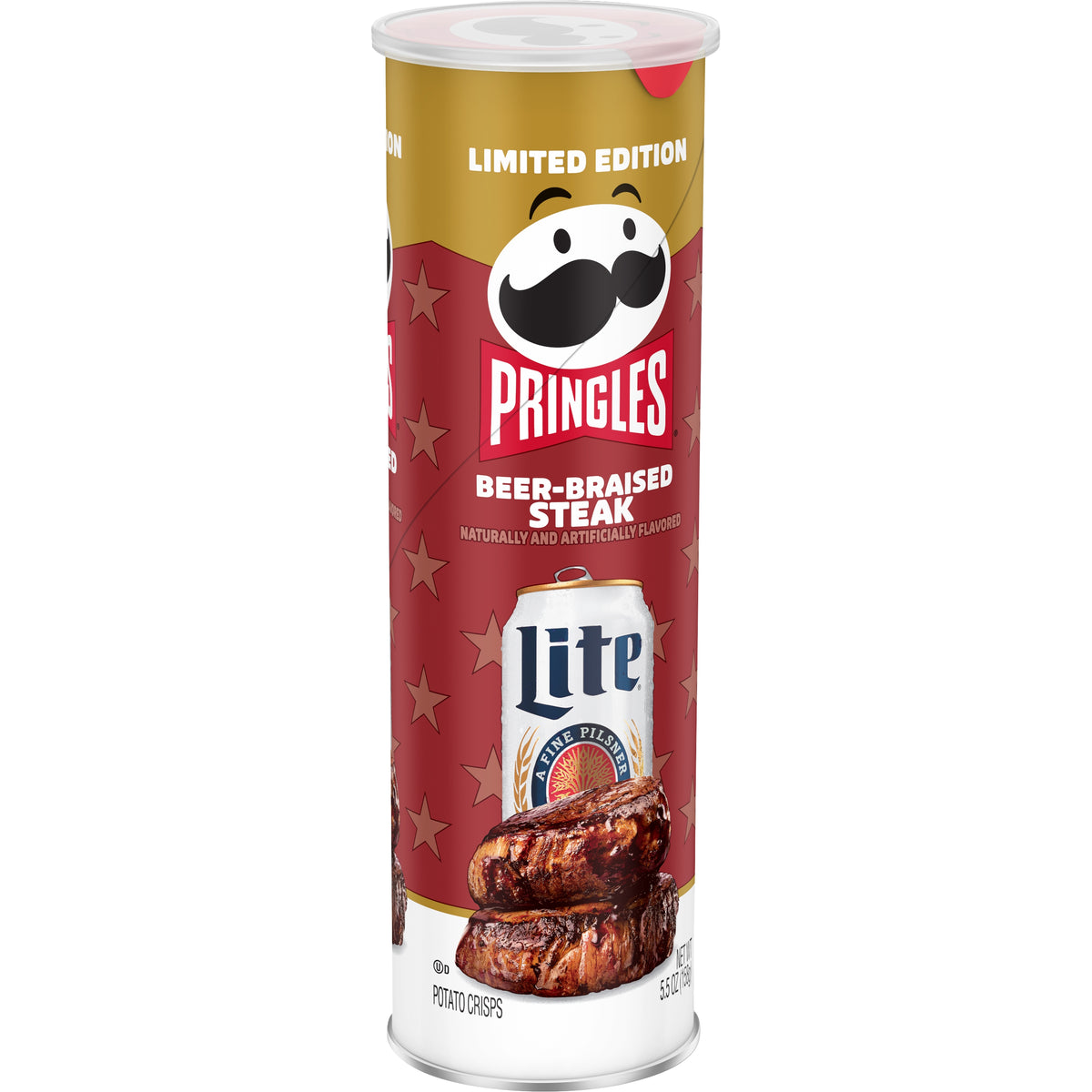 Pringles Miller Lite Beer-Braised Steak 156g single tube