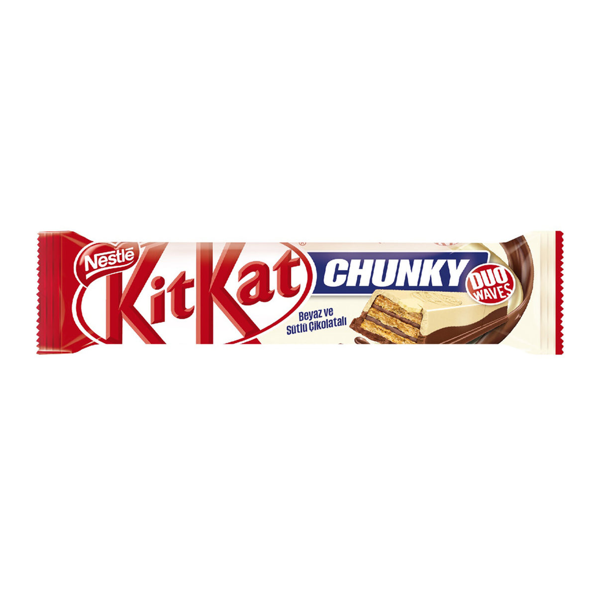 KitKat Chunky Duo Waves 38g chocolate bar, front of pack