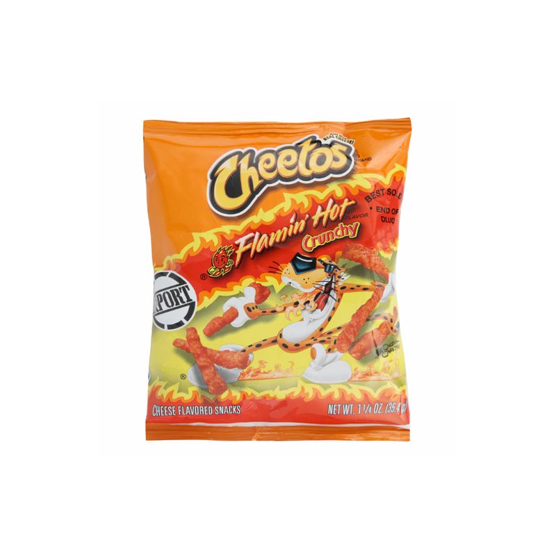 Cheetos Crunchy Flamin Hot 1¼ oz 35.4g single bag
