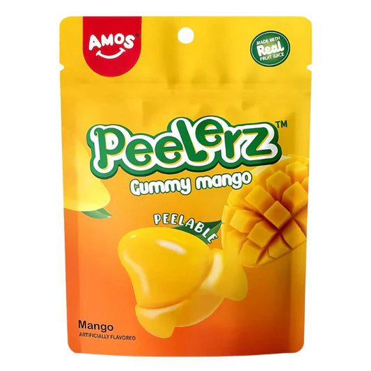 Amos Peelerz Gummy Mango packaging on a white background