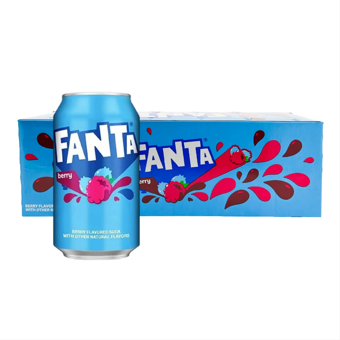 American Soda Cans Case of 12 (Fanta, Mountain Dew)