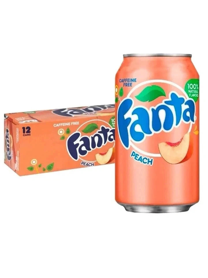 American Soda Cans Case of 12 (Fanta, Mountain Dew)