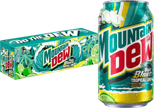 Mountain Dew Cans Case of 12