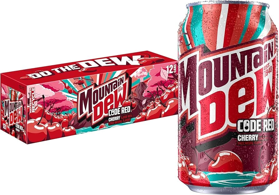 American Soda Cans Case of 12 (Fanta, Mountain Dew)