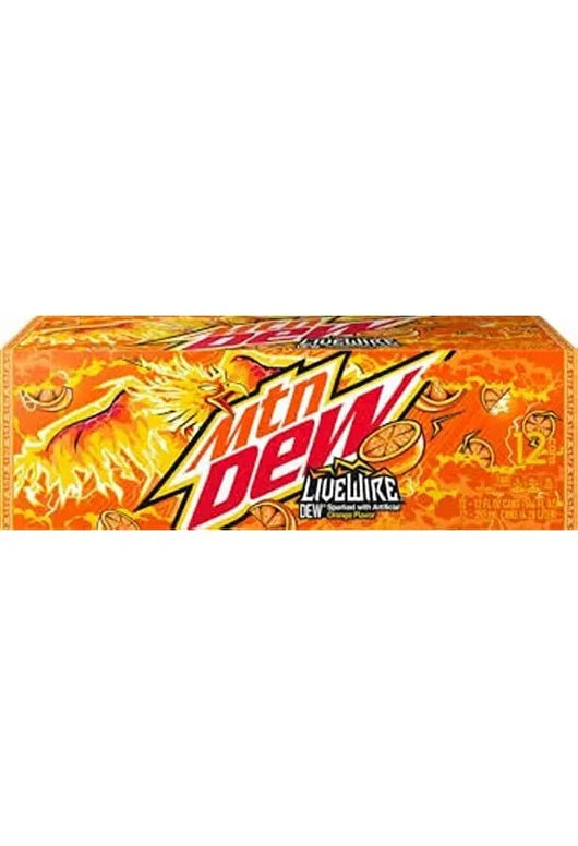 American Soda Cans Case of 12 (Fanta, Mountain Dew)