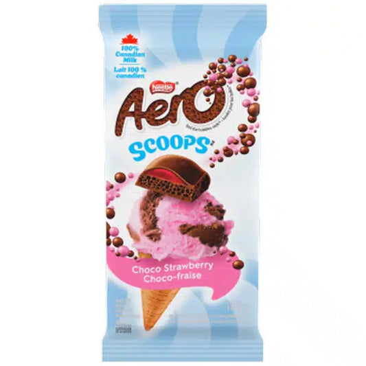 Aero Scoops Choco Strawberry chocolate bar Canada 105g
