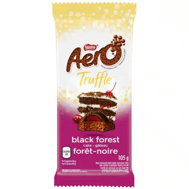 Aero Truffle Black Forest Gateau chocolate bar Canada 105g
