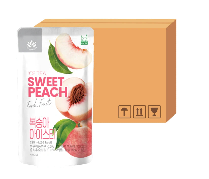 Balance Grow Peach Ice Tea Pouch Drink 230ml (Case of 10)