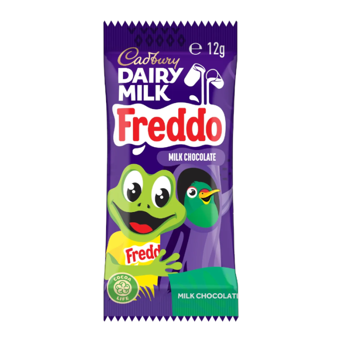 Cadbury Dairy Milk Freddo 12g Australian milk chocolate wrapper