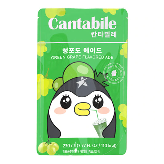 Cantabile Green Grape flavoured ade pouch drink 230ml