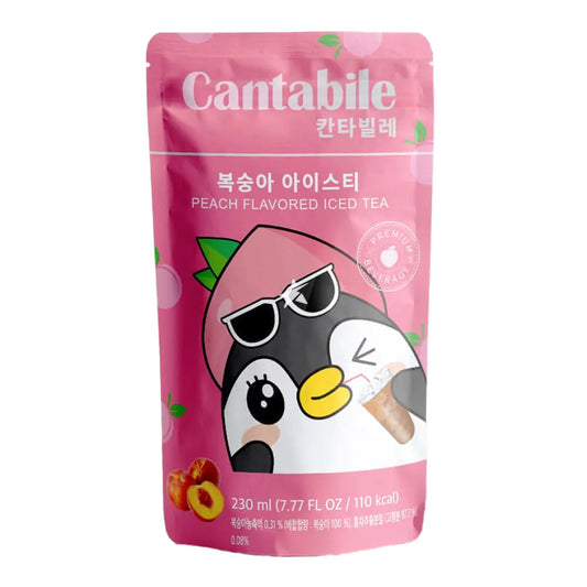 Cantabile Peach iced tea pouch drink 230ml