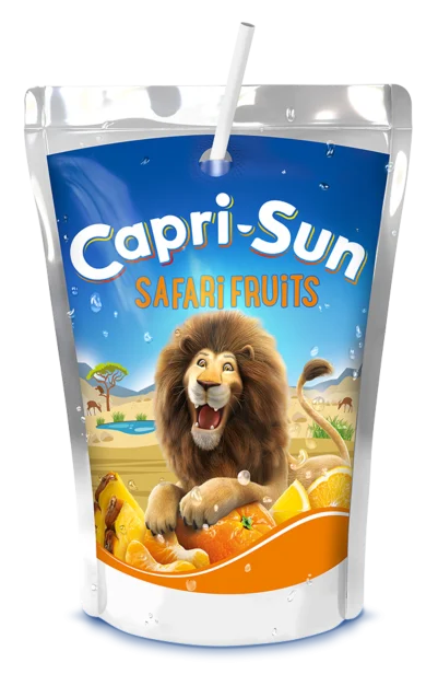 Capri-Sun Safari Fruits drink pouch 200ml from South Korea