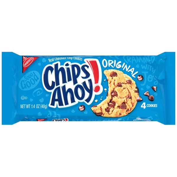 Chips Ahoy! Original chocolate chip cookies 40g front pack