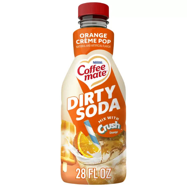 Coffee Mate Orange Crème Pop Dirty Soda coffee creamer 828ml