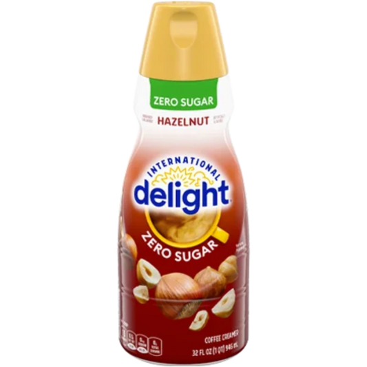 International Delight Hazelnut Zero Sugar coffee creamer 32oz