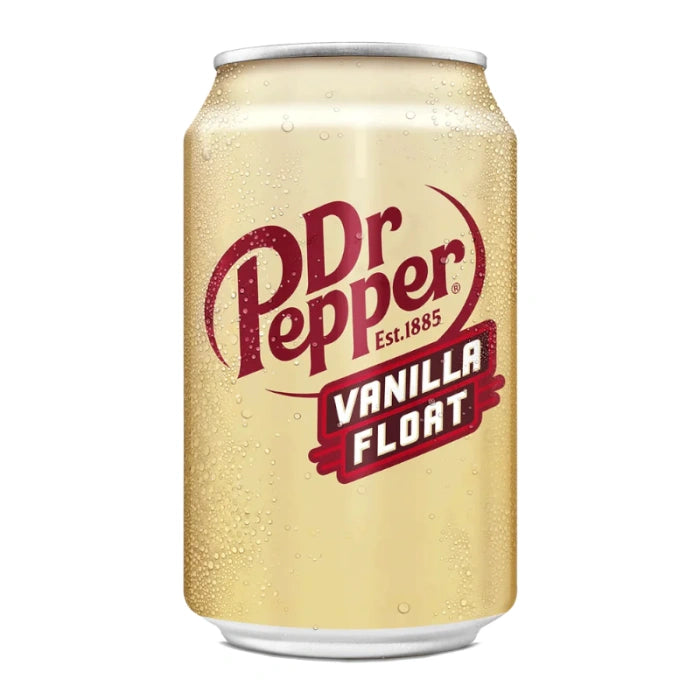Dr Pepper Vanilla Float can on a white background