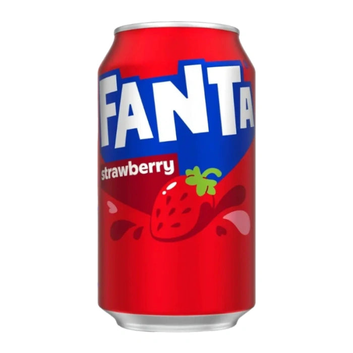 Fanta Strawberry soft drink can USA 355ml