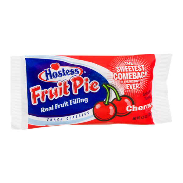 Hostess Cherry Fruit Pie single-serve front wrapper