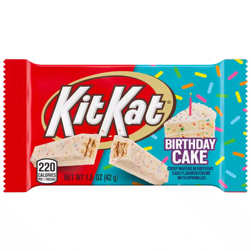 KitKat Birthday Cake chocolate bar USA 42g