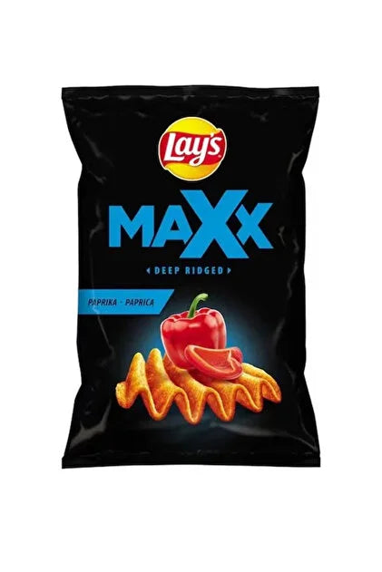 Lay's Maxx Deep Ridged Paprika potato crisps 115g