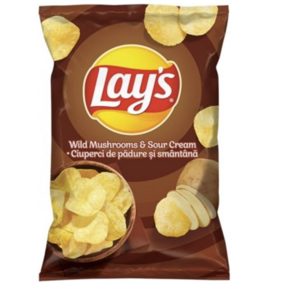 Lay's Wild Mushrooms and Sour Cream 125g bag