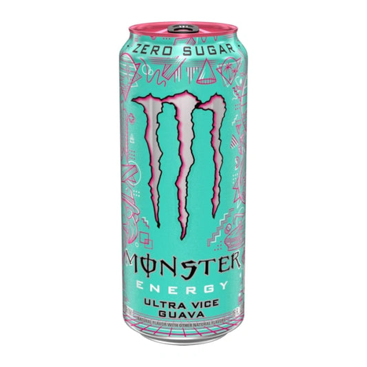 Monster Energy Ultra Vice Guava zero sugar energy drink 473ml