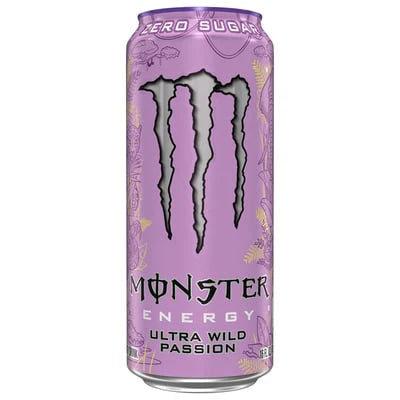 Monster Energy Ultra Wild Passion can on a white background