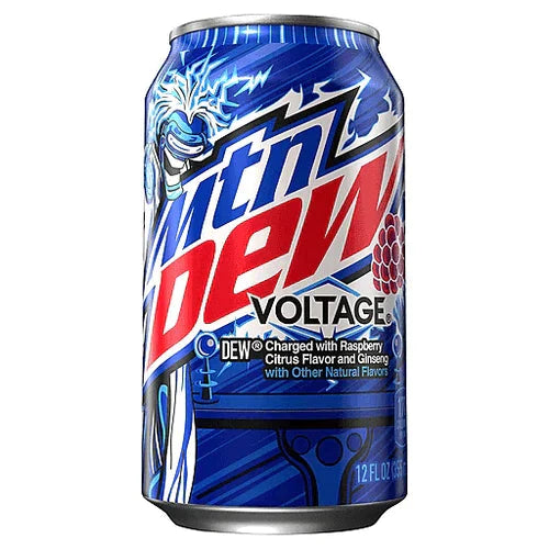Mountain Dew Voltage soft drink can 355ml