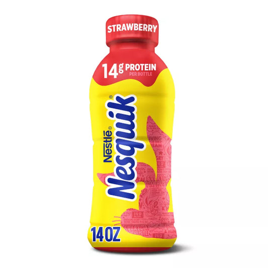 Nestle Nesquik Strawberry flavoured milk drink 414ml