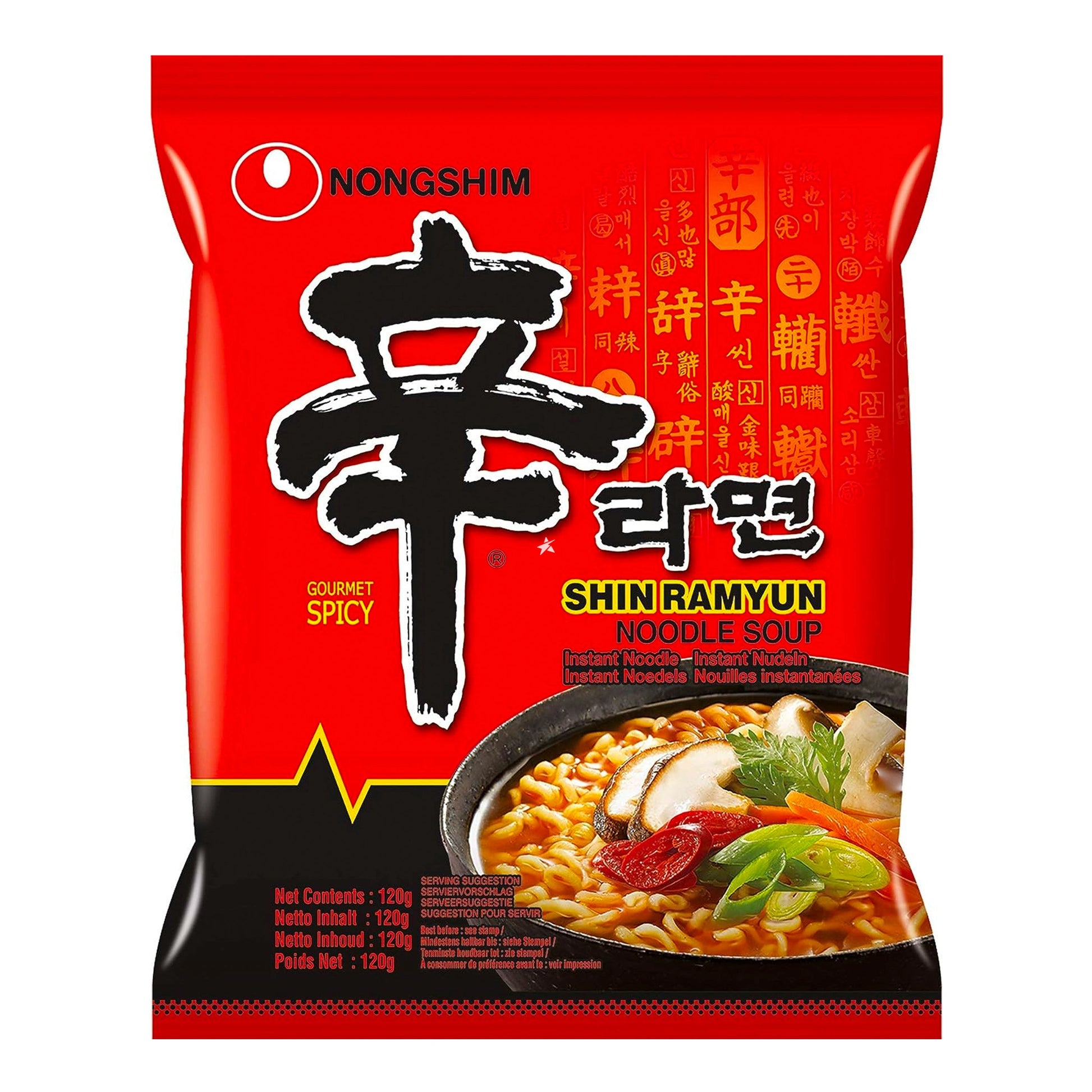 Nongshim Shin Ramyun spicy instant noodles 120g