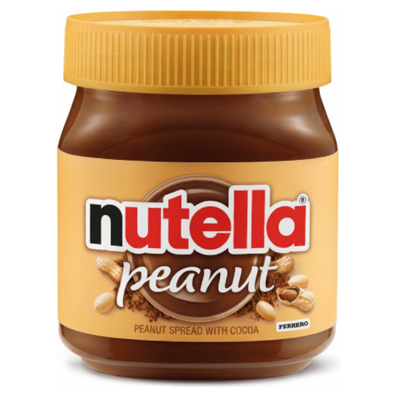 Nutella Peanut 371g jar front on white background