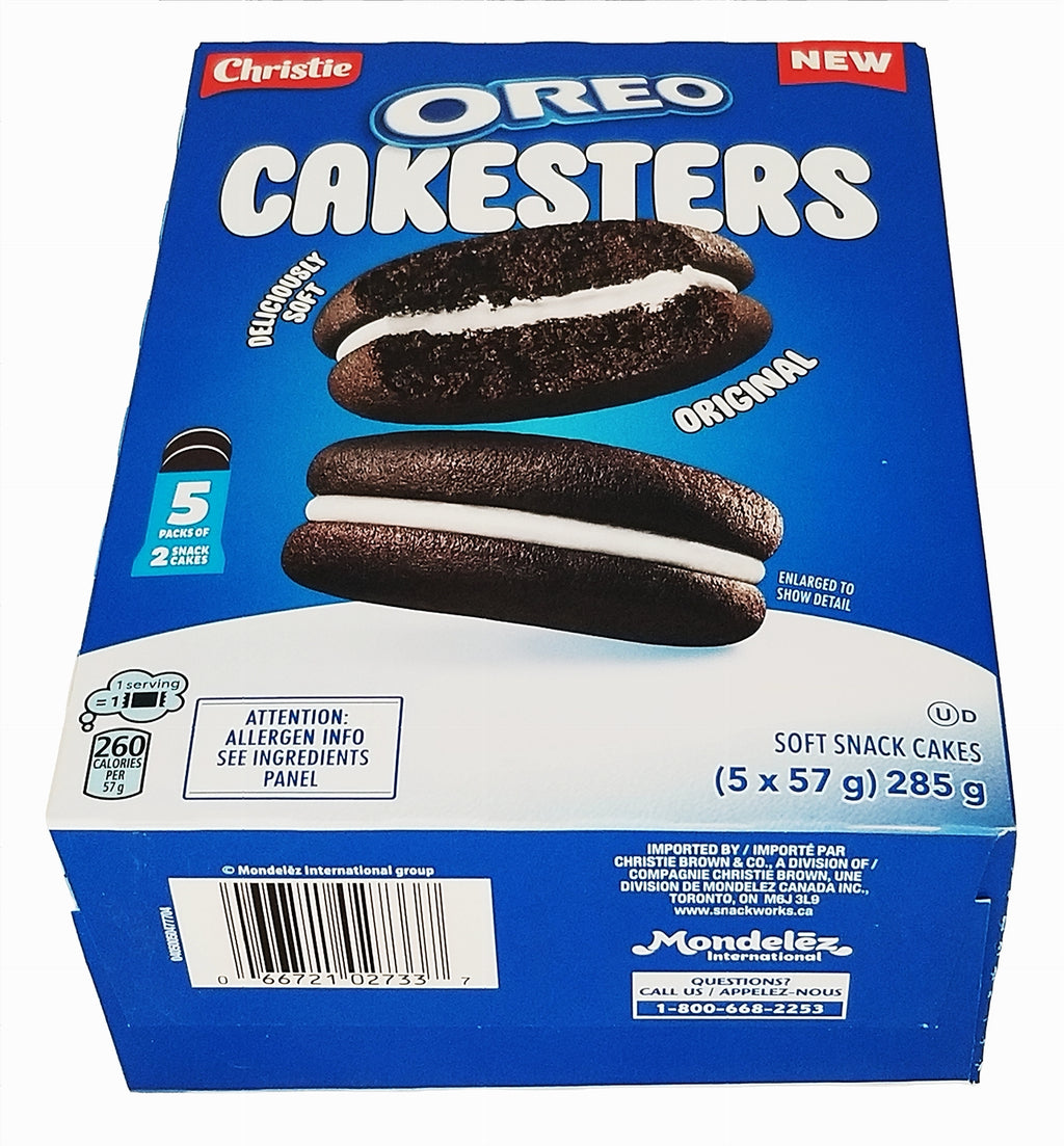 Oreo Cakesters Original 285g box of five snack packs