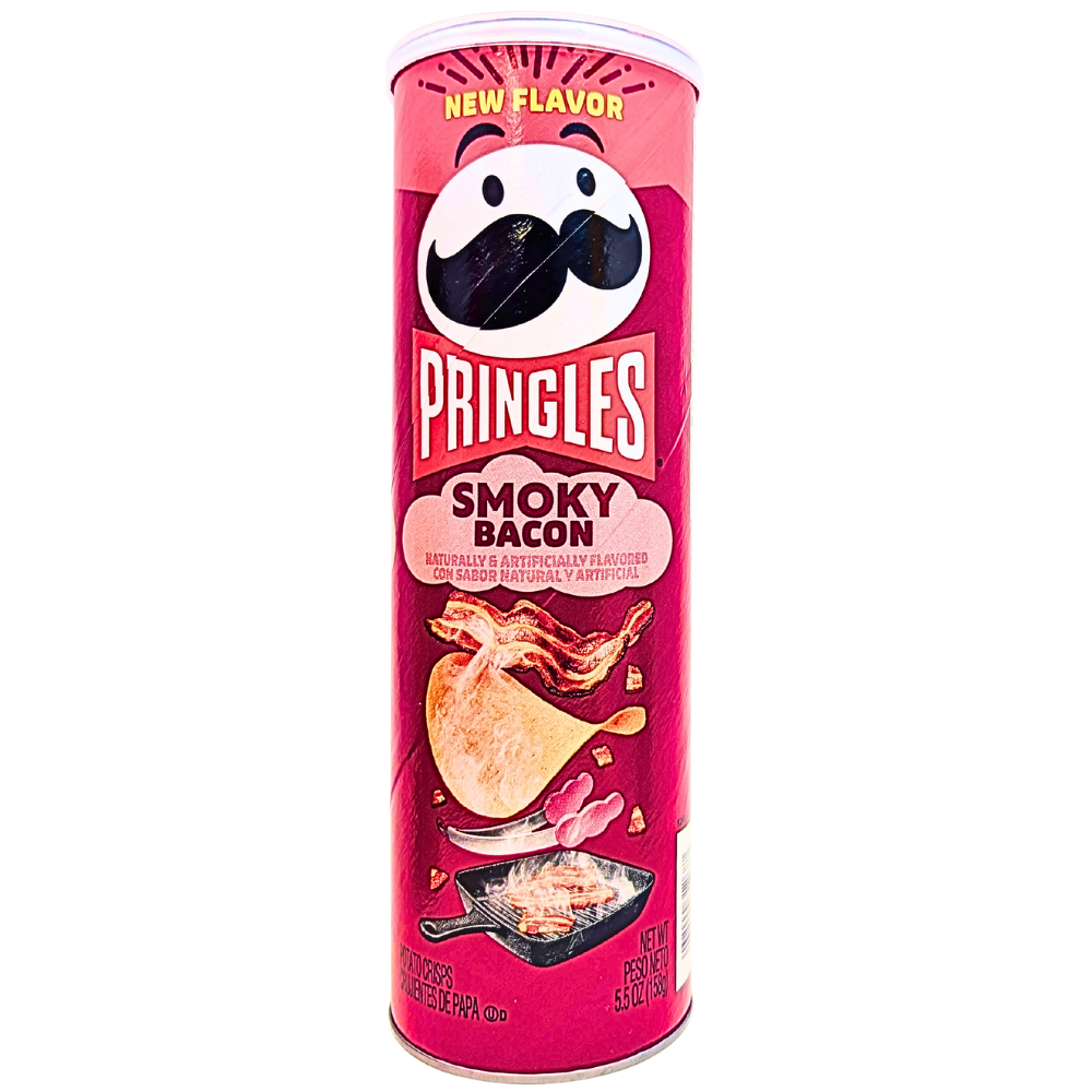 Pringles Smoky Bacon 5.5oz front-of-pack