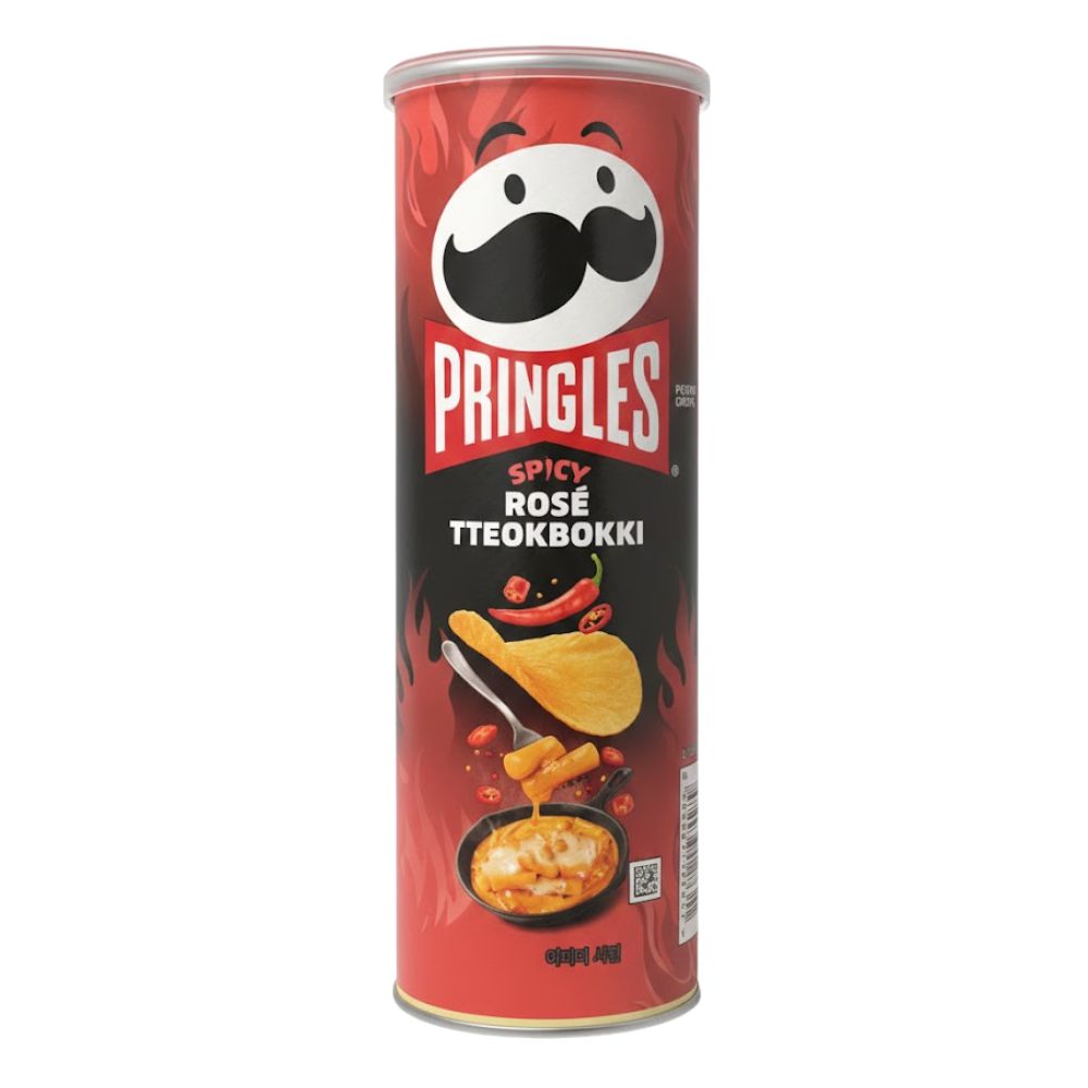 Pringles Spicy Rose Tteokbokki 100g front-of-pack