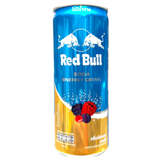 Red Bull Mixed Berry Zero Sugar energy drink Thailand 250ml